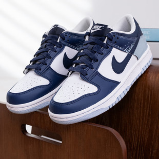 2025秋冬新品 运动休闲鞋 黄紫色DUNK 舒适大童鞋 子 LOW板鞋 耐克女鞋