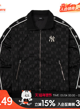 MLB针织夹克男女装官方正品新款时尚休闲服透气运动上衣3ATRM0844