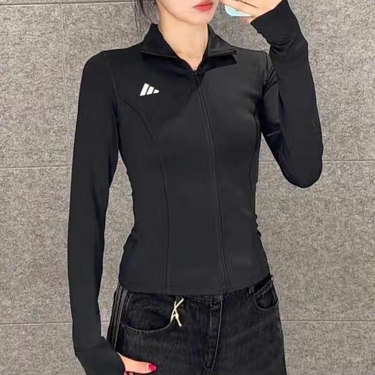 耶运动阿迪达斯女装官方旗舰正品秋季新款修身瑜伽服紧身外套上衣