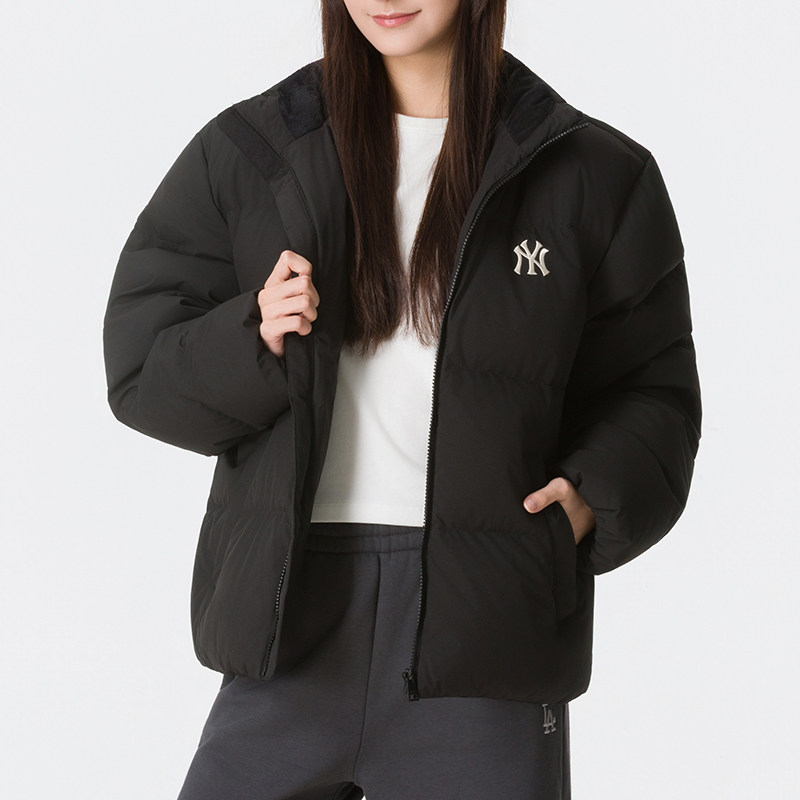 耶运动MLB男装女装冬季运动服纽约洋基短款羽绒服休闲上衣