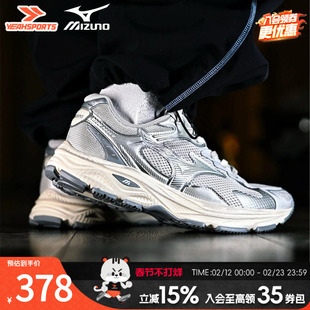 美津浓官方正品跑步鞋男鞋春季新款运动休闲鞋脏脏银女鞋Racer S