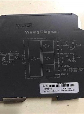 议价WIRiNG DIAGRAM变送器 NPWD-C1(曲安商行)