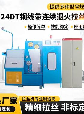 立式24DT铜线带连续退火拉丝机工业用铜线金属线大型拉丝设备