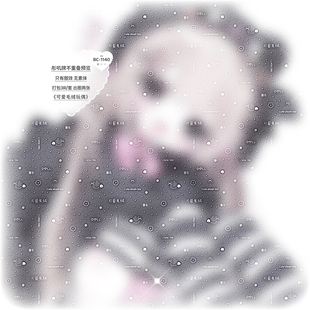 百搭全屏水印·可爱日漫少女原创头像亮晶晶二次不重叠全屏水印