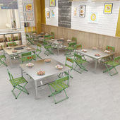 折叠桌子长方形户外摆摊简约耐用圆形家用吃饭小圆桌收纳