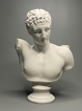 赫尔墨斯艺术石膏雕塑装饰摆饰美术素描教具酒吧家居装饰