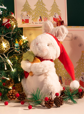 小羊小兔子玩偶毛绒玩具圣诞礼物女生兔年公仔娃娃海湾兔unne