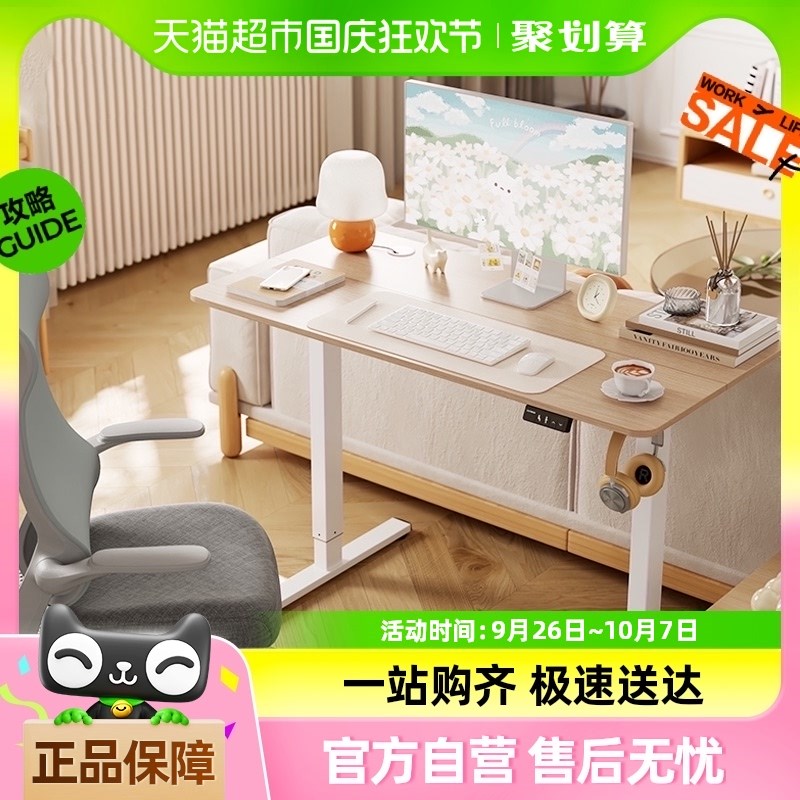 乐歌电动升降桌E1S/E1N小户型家用办公笔记本书桌电脑桌学习桌