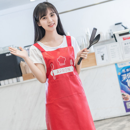油围裙可爱罩衣男女人厨房韩版软工作服