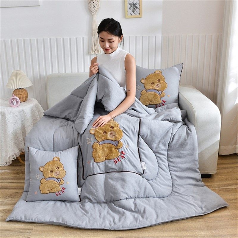 抱枕被子布贴绣两用四季室午睡枕头折叠空调毯二合一汽车载靠,居家布艺,抱枕被,淘宝优惠券,粉丝福利购,淘宝优惠卷