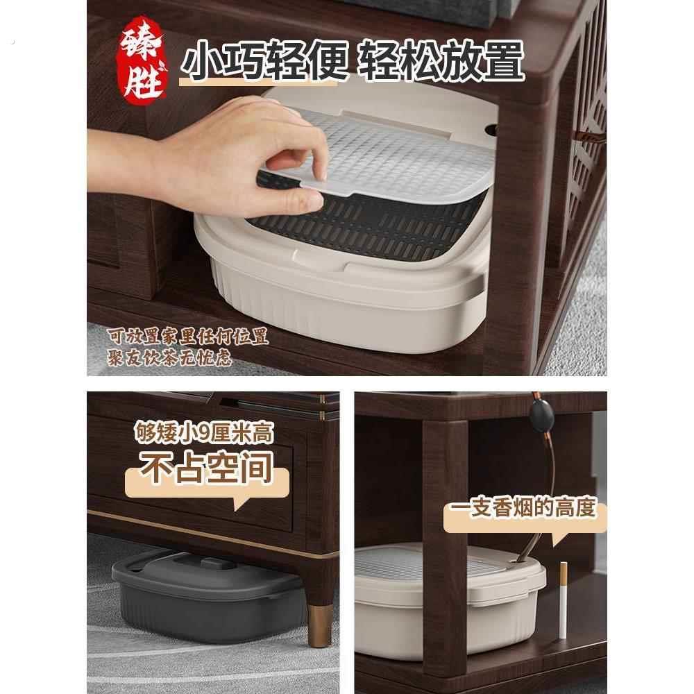茶具配件矮茶水桶小号茶渣桶矮款茶桶废水排水桶茶台垃圾桶茶道桶