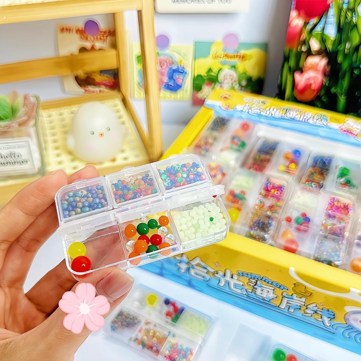 6宫格水宝宝泡大珠款式新颖海洋宝宝彩色遇水变大吸水珠儿童玩具