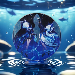 罪人舞步旋水神芙宁娜透窗设计大立牌新款周边高颜值桌面摆件礼物