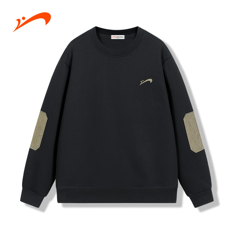 贵人鸟秋冬时尚潮流百搭休闲舒适透气运动卫衣套头衫GRN8621S