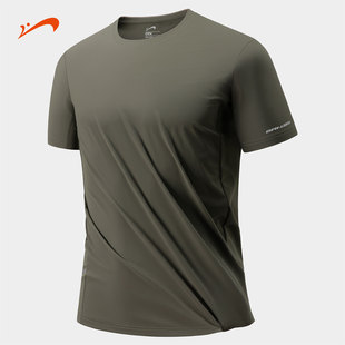 贵人鸟简约圆领短袖T恤男女同款纯色休闲上衣GB71A002A226LIX