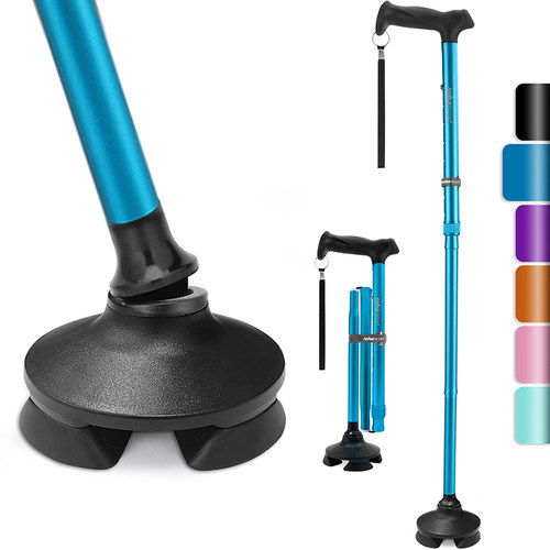 复成专利防滑四脚设计拐杖