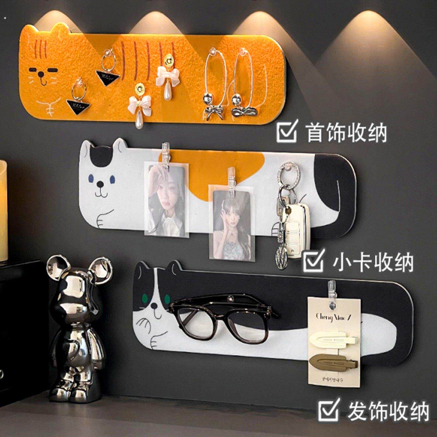 毛毡板照片墙背景板饰品挂饰墙面粘相片框展示羊毛毡版墙贴软木板