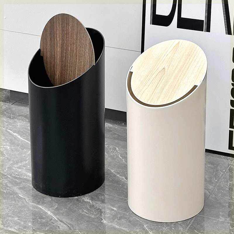 垃圾桶家用2024新款客厅厨房专用大容量带盖子高颜值化妆室厕所纸