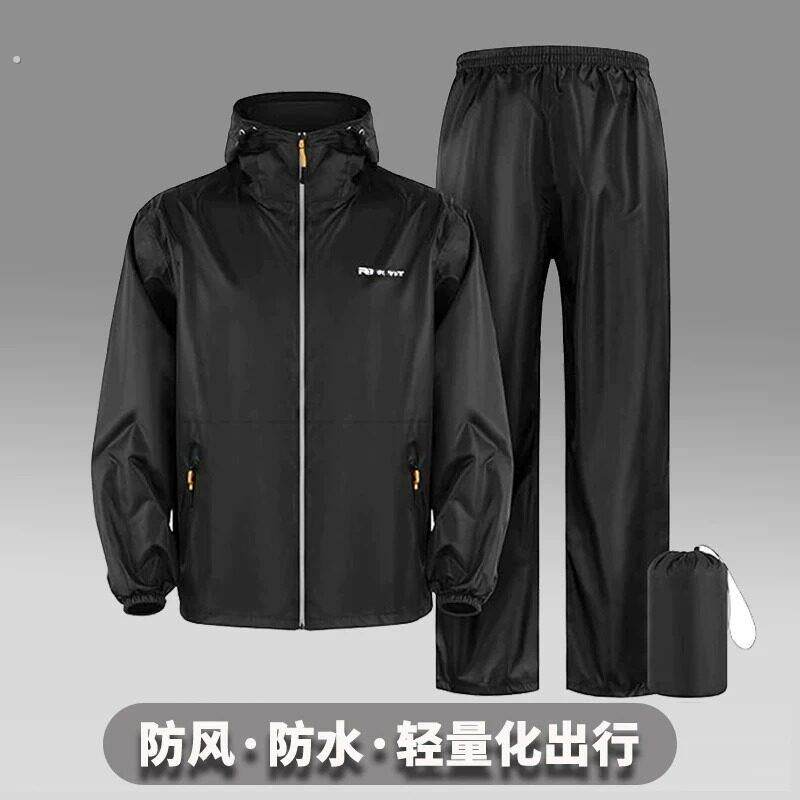 超薄雨衣套装男女款全身防暴雨户外骑行透气两件式轻量化防风防雨