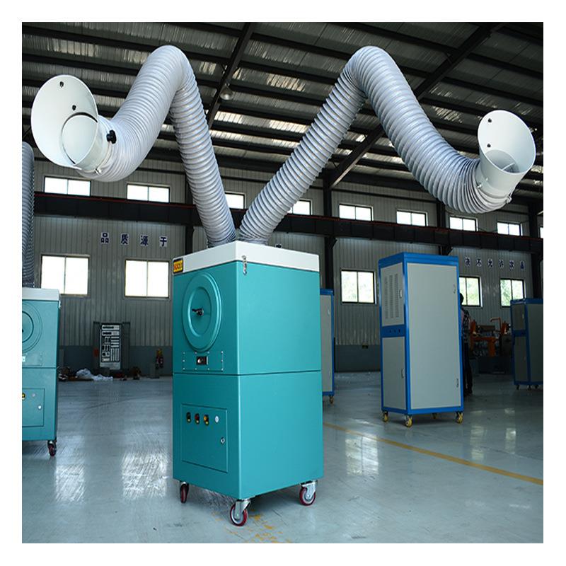 品质保障焊接设备焊烟净化器设备 移动式双臂电焊烟尘净化器
