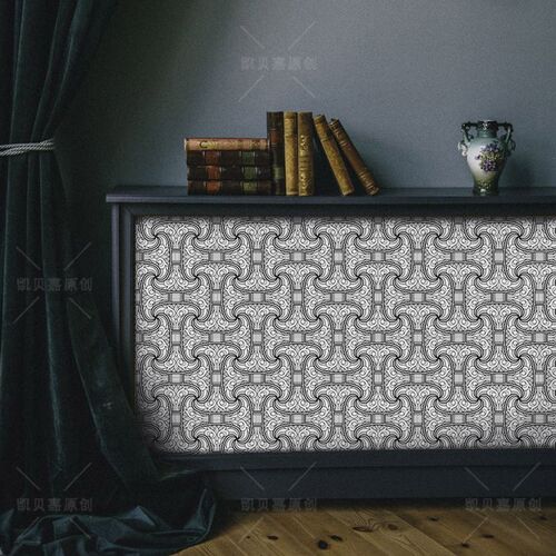 欧式复古墙贴改造柜子门古典装饰背景墙壁纸民宿家具翻新贴纸水