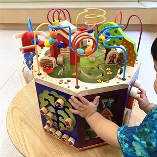 百宝箱绕珠串珠儿童0--一周岁宝宝益智力玩具-个月婴儿早教