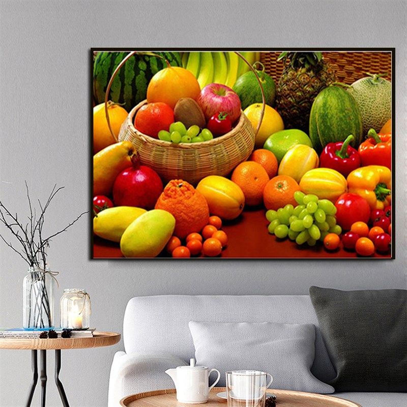 点贴钻十字绣满钻手工贴餐厅水果0小幅魔方圆钻欧式风格,居家布艺,钻石绣,淘宝优惠券,粉丝福利购,淘宝优惠卷