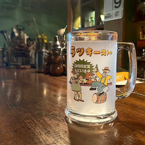 黄金劈叉营业牛啤酒吧复古印花扎啤聚会玻璃杯