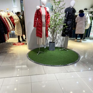 井盖遮挡装饰圆形草坪垫圆桌草皮垫子 井盖遮丑草垫仿真绿植假草