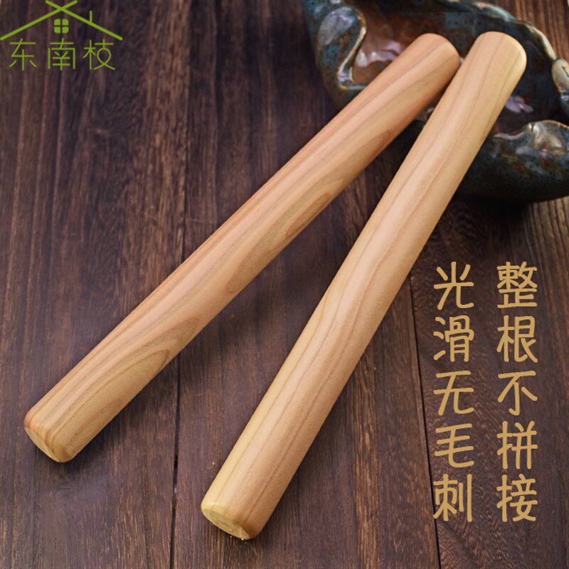 东南枝桃木棍打瑰棒原木圆棍手工漆棒槌婴儿棍棒木雕