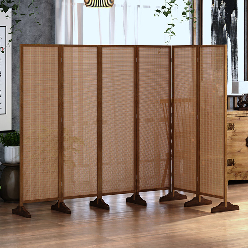屏风隔断折屏客厅简易屏风做旧复古民俗茶室书房中式屏风隔断遮挡