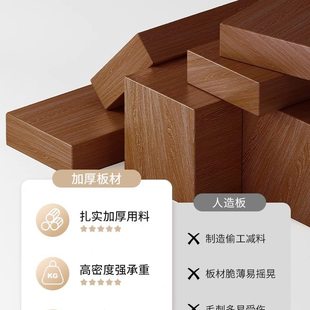 实木书架置物架落地柜子储物柜靠墙窄夹缝收纳柜简易多层家用书柜