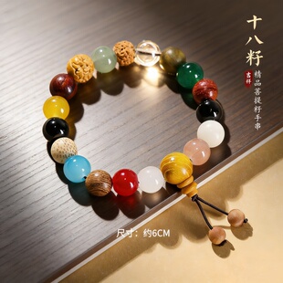 多宝菩提十八籽金刚菩提佛珠串珠手链女DIY小众设计个性文玩手串