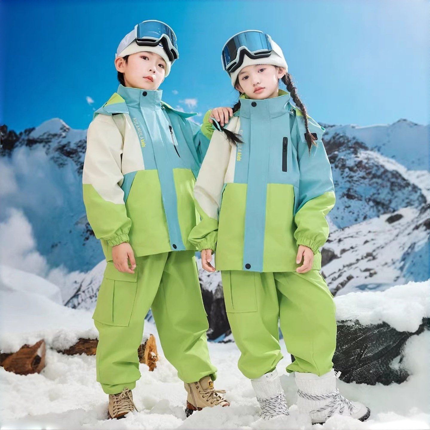 新款儿童滑雪服套装男女童加厚保暖三防冲锋衣滑雪装备套装全套,童装/婴儿装/亲子装,儿童滑雪服,淘宝优惠券,粉丝福利购,淘宝优惠卷