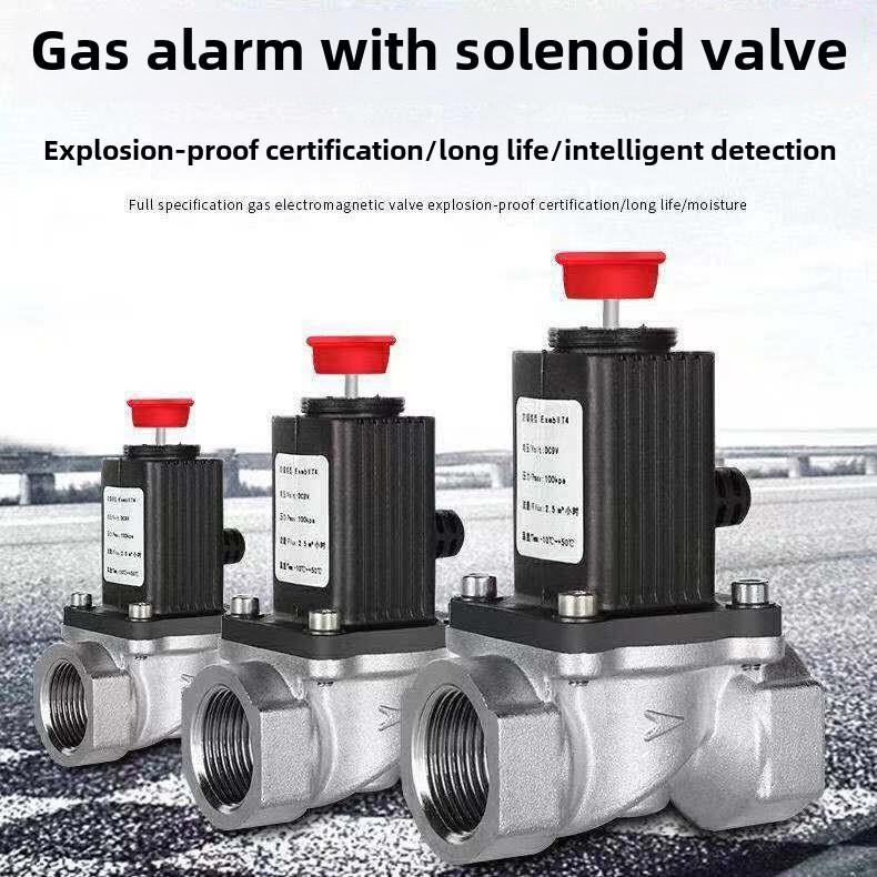 电磁阀铜阀天然气报警联动阀自动截止阀气体安全阀气体液化气