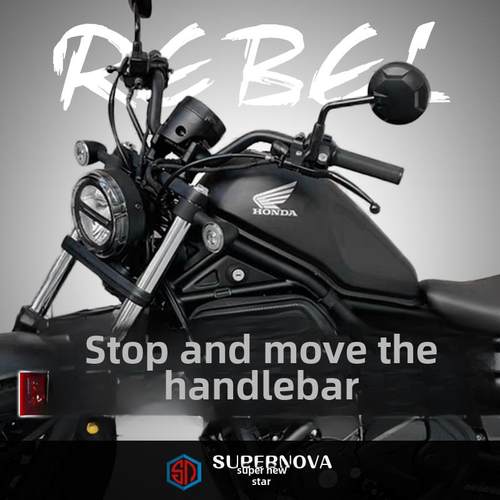 适用于本田Cm500 Cm300改装及加高后动大雁车把龙头转向车把