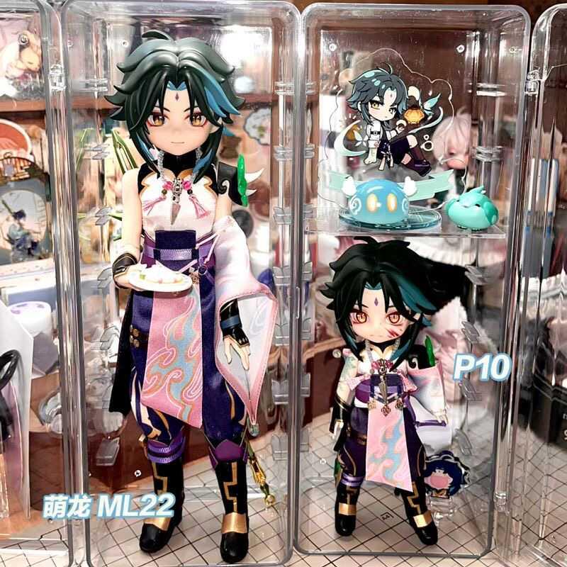 ob11展示柜12分高个子bjd娃屋小尺寸娃体手办收纳盒光与夜之恋