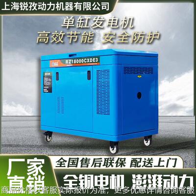 14KW汽油发电机230V/400V单三相电启动商用汽油发电机组