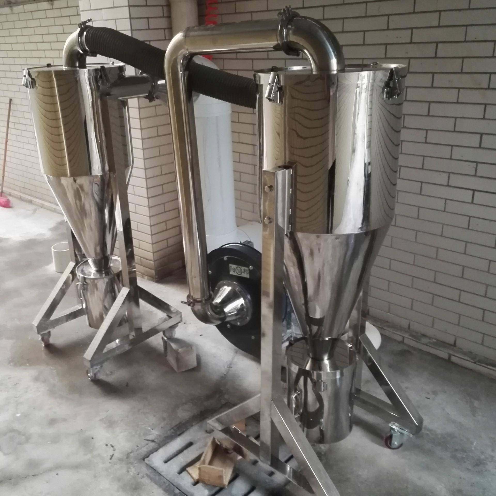 直销串联除尘器不锈钢粉尘旋风分离器外表光亮一年保修