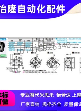 替替代带扣环双轴承嵌入型L尺寸选型SBASZ SBGSZ BGCZB BGCZ