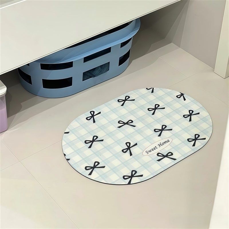 奶油风浴室垫韩系可爱少女风厕所门口吸水垫速干门垫防滑地垫,家庭/个人清洁工具,地垫,淘宝优惠券,粉丝福利购,淘宝优惠卷