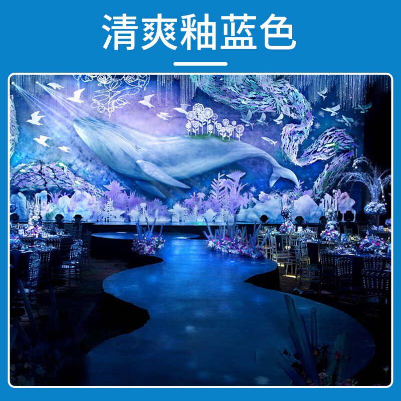 婚庆地毯蓝色地毯宝蓝色地毯展览庆典浅蓝色宝蓝色一次性地毯