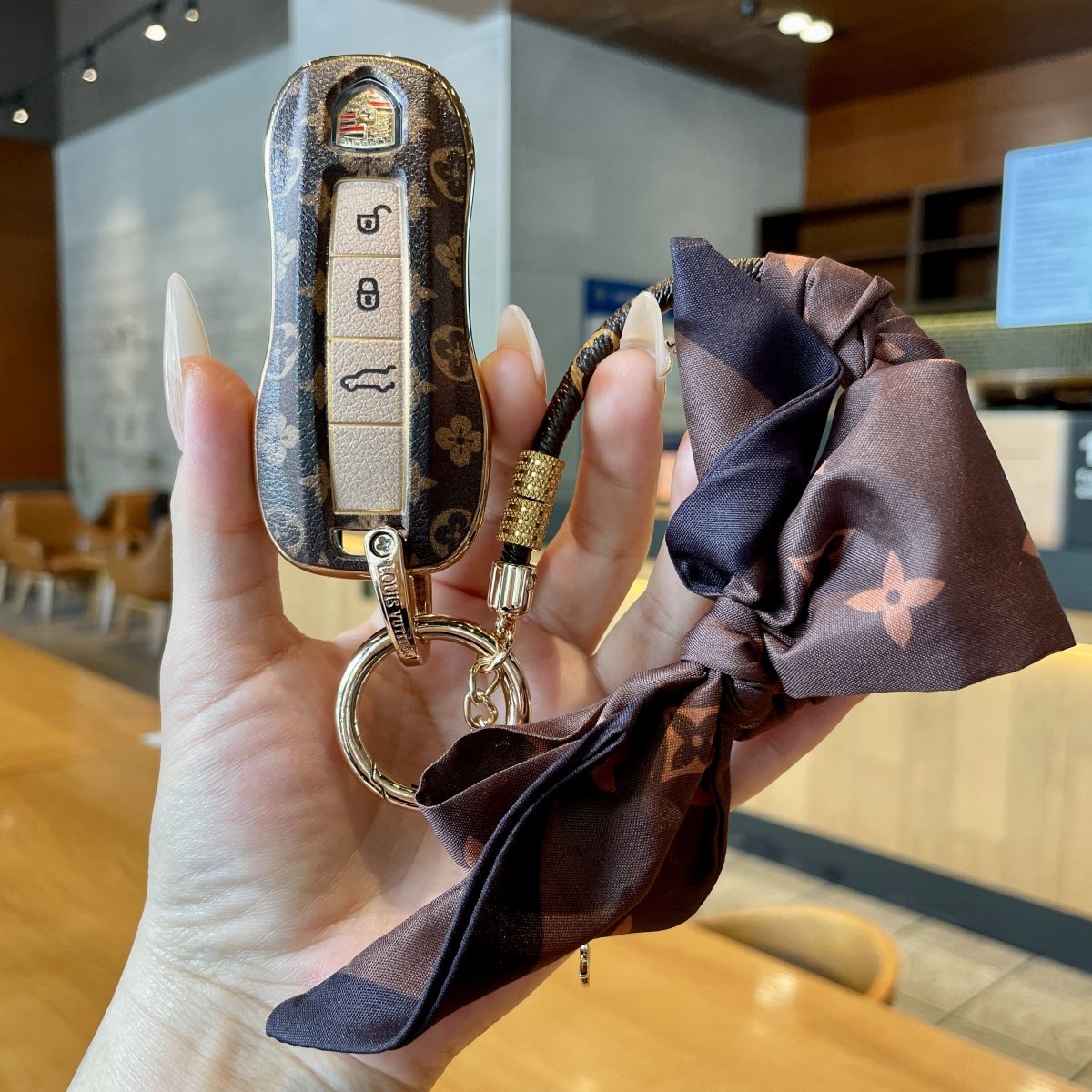 适用于保时捷钥匙套壳帕拉梅拉Panamera卡宴Cayenne女Macan911车