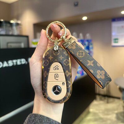 适用奔驰新C级钥匙套A级C级E级S级A200L包C260L扣E300L壳GLC300扣