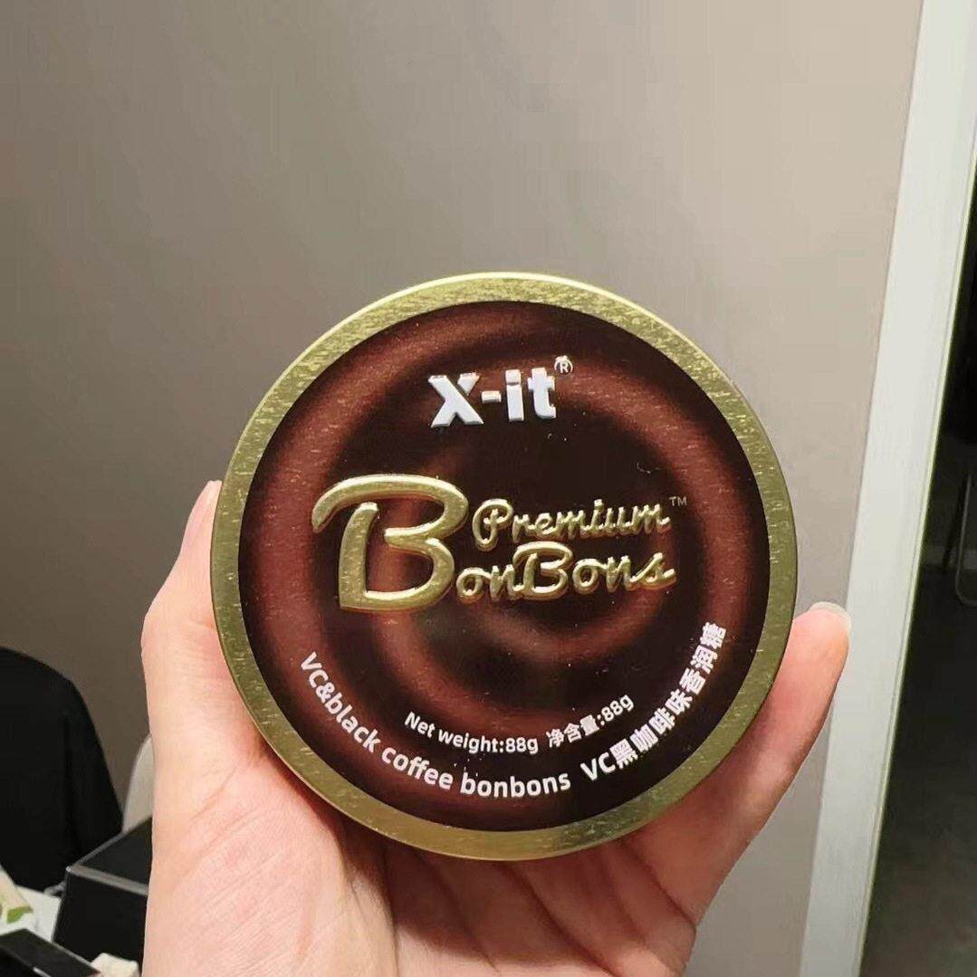 新VC黑咖啡香润糖果冰咖啡X-it丝滑醇厚开车加班犯困清凉水果硬糖