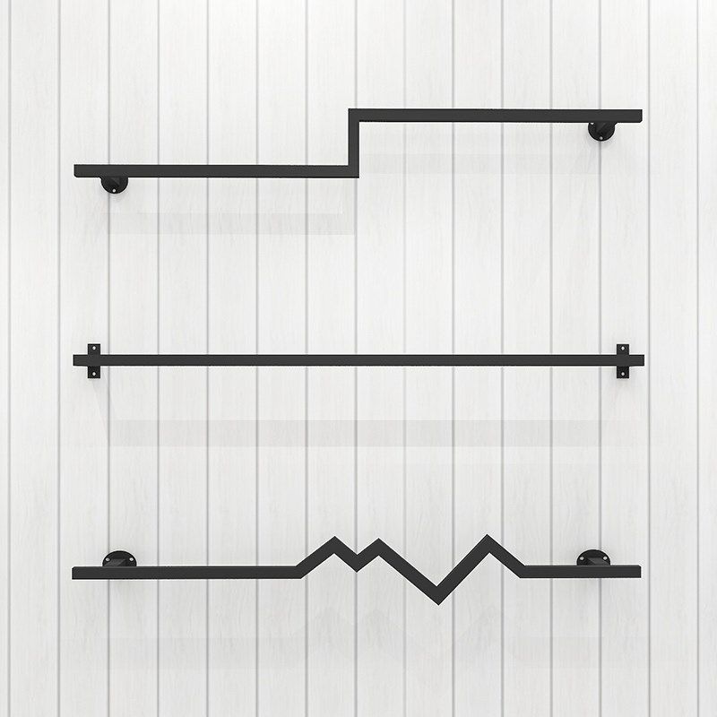 铁艺壁挂式衣架服装店女装童装货架展示架上墙正侧挂组合挂衣杆子