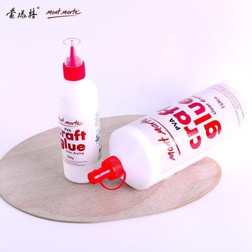 蒙玛特PVA胶水液体乳白色胶水 干后变透明木质塑料快干花艺手工胶