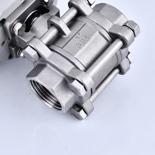 16P三片式 口耐高温阀门DN15 304电动丝扣球阀Q911F