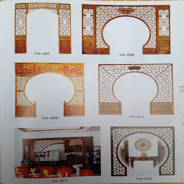 东阳木雕隔断中式实木花格仿古门窗吊顶镂空花窗背景墙木格定制