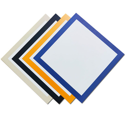 33*33cm外方内圆卡纸diy绘画厚卡纸38cm儿童镜面彩色边框卡纸画画